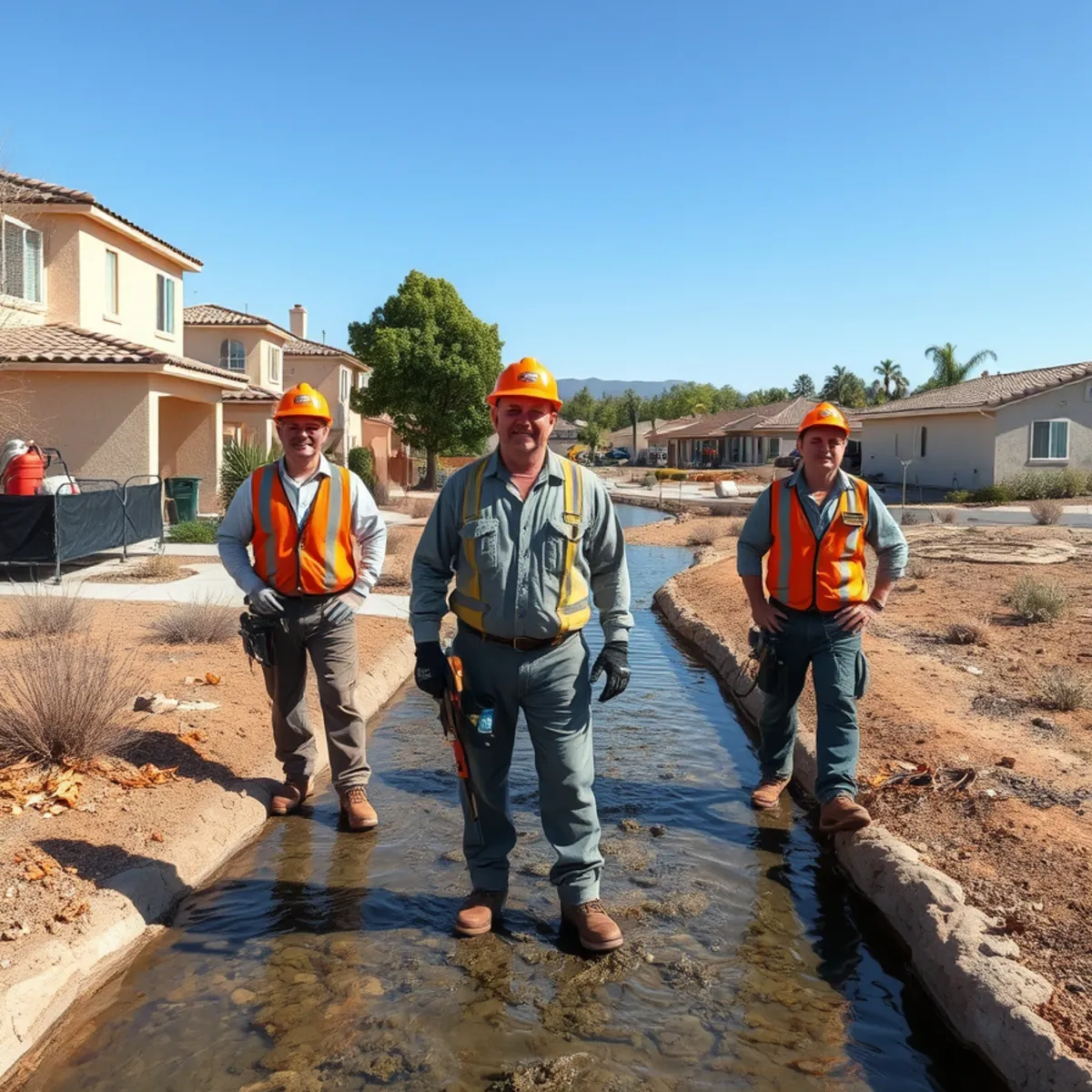 Warm Springs Creek channel along the southern edge of Murrieta