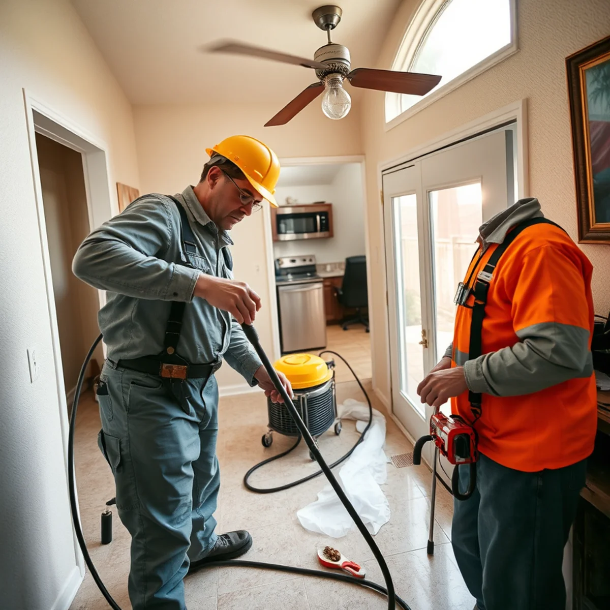 Commercial Restoration service in progress at a Murrieta, CA home