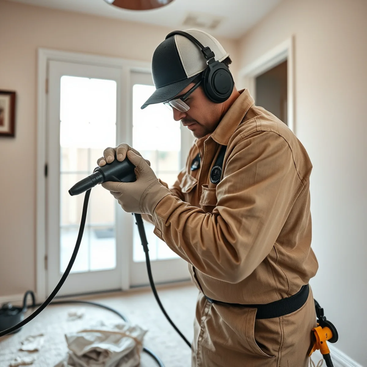 Mold Remediation service in progress at a Murrieta, CA home