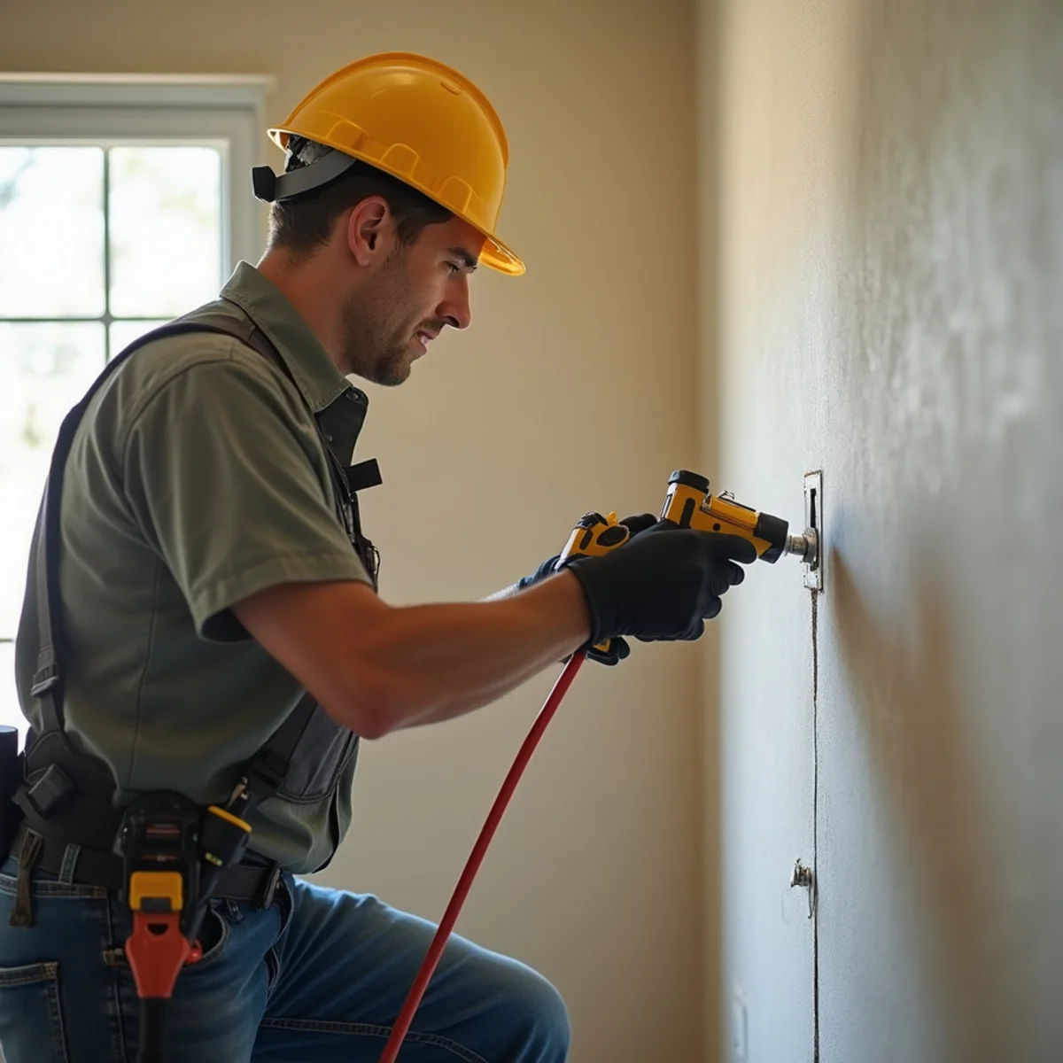 Water damage restoration underway inside a home in Murrieta Oaks