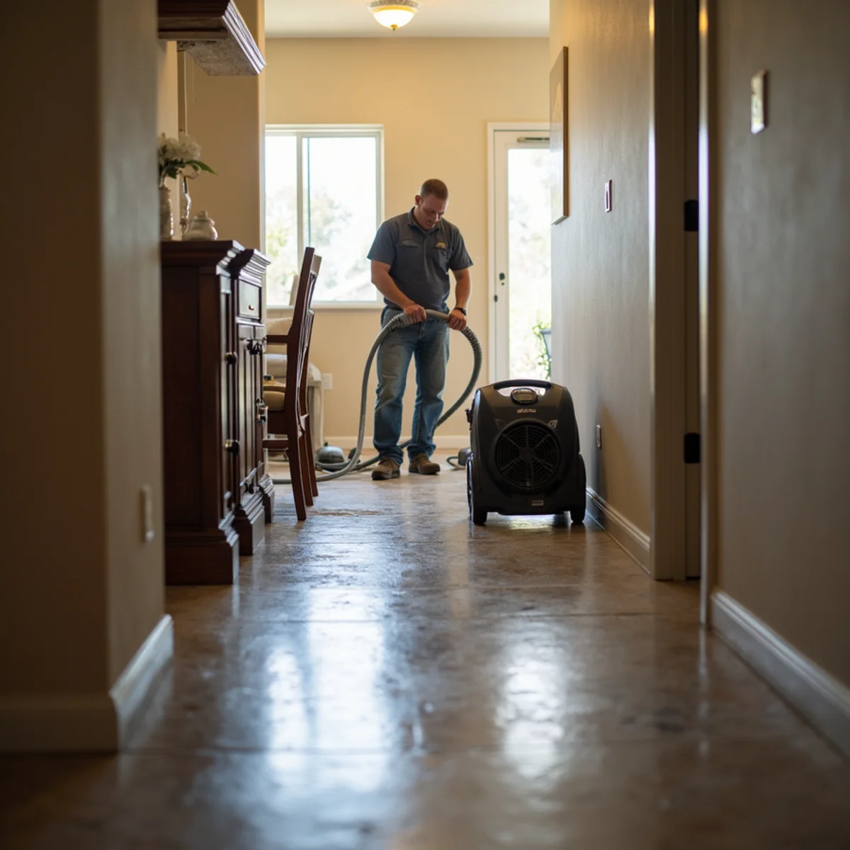 Residential Restoration — a close look at the work during restoration in a Murrieta, CA home