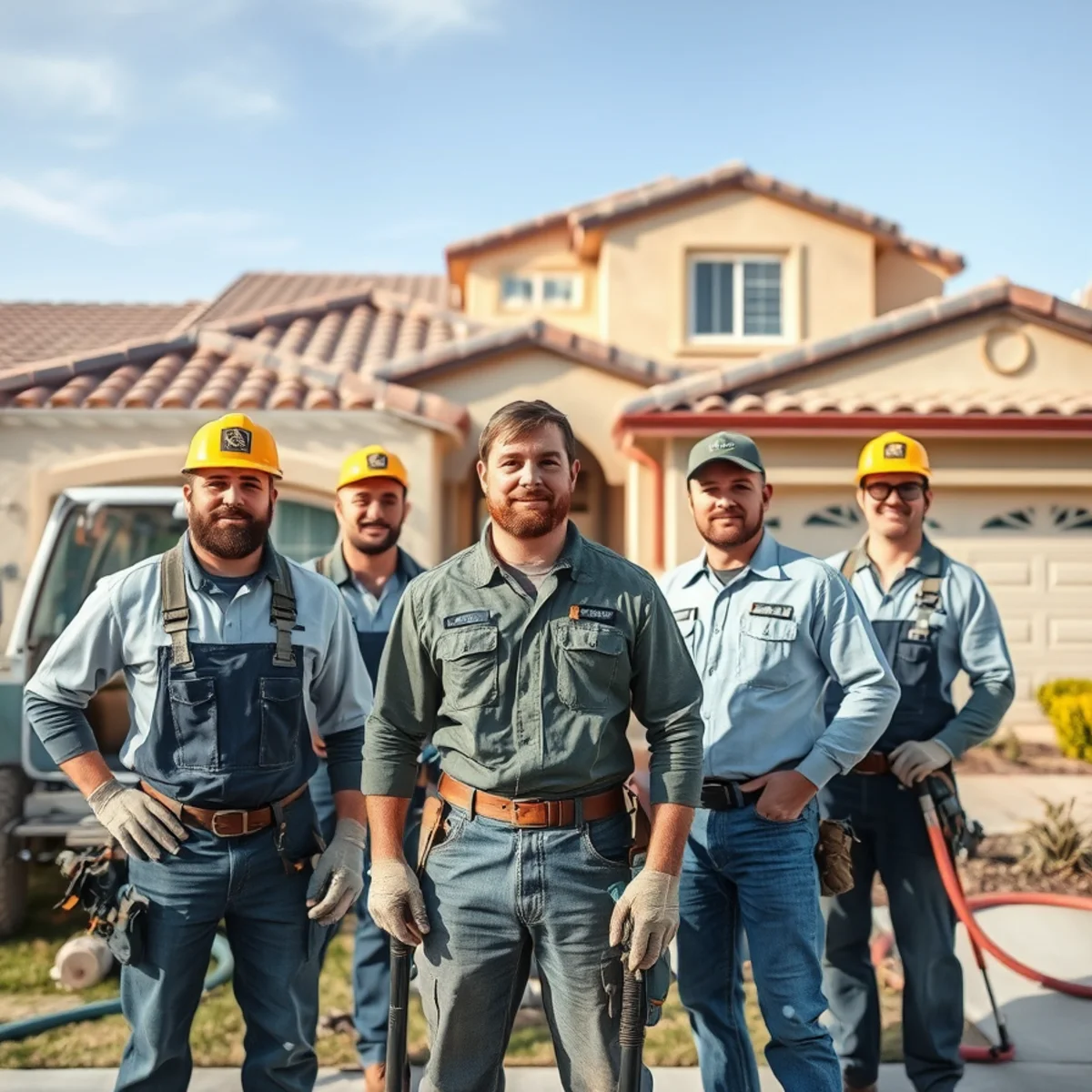 Residential water damage restoration crew restoring a Murrieta home