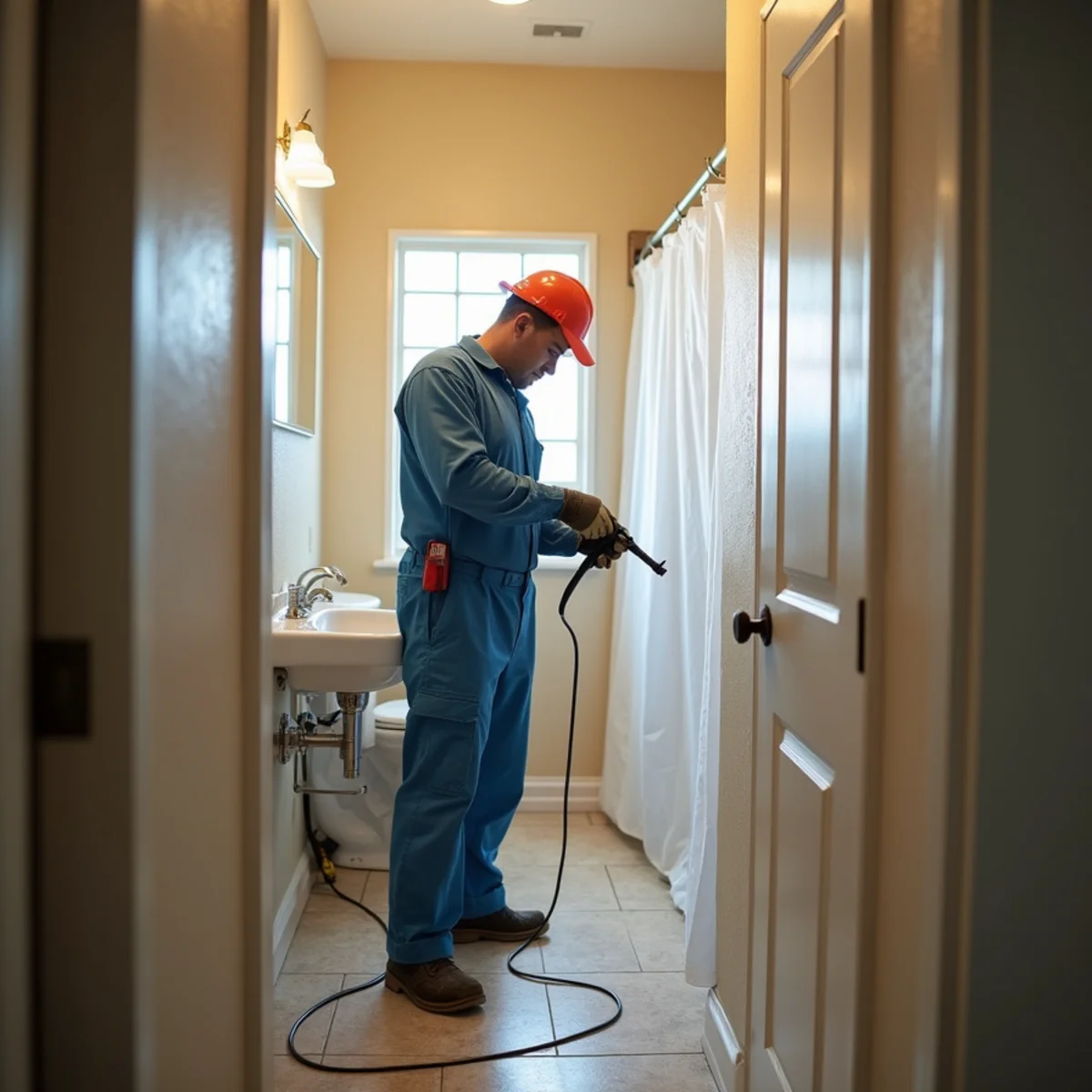 Water damage restoration underway inside a home in Sun City (Menifee)