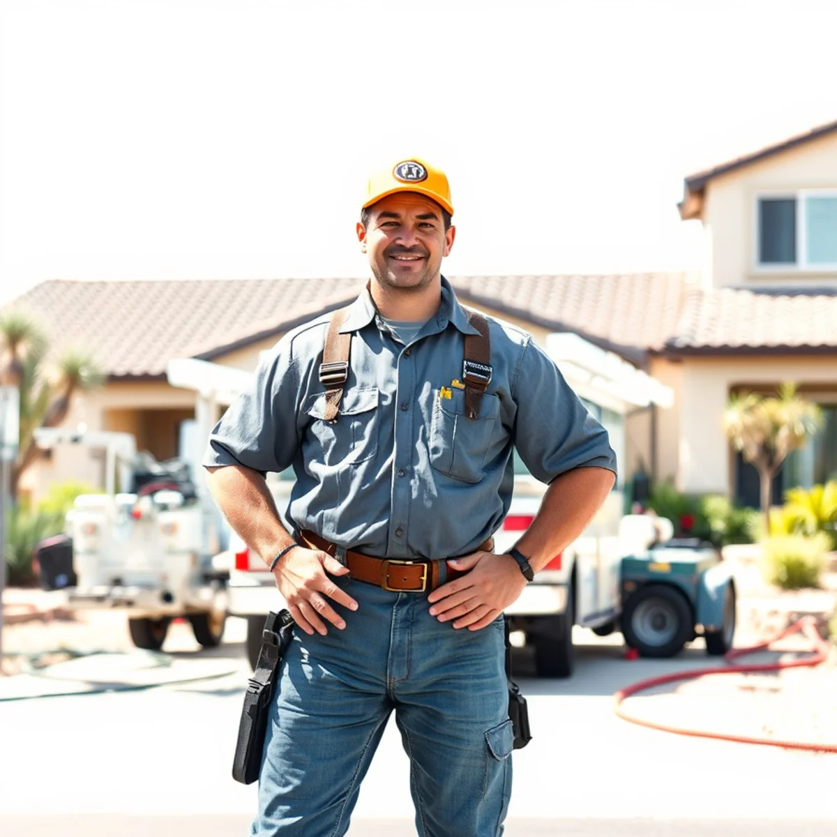 Water damage restoration technician checking a moisture meter in a Sun City, Menifee retirement home