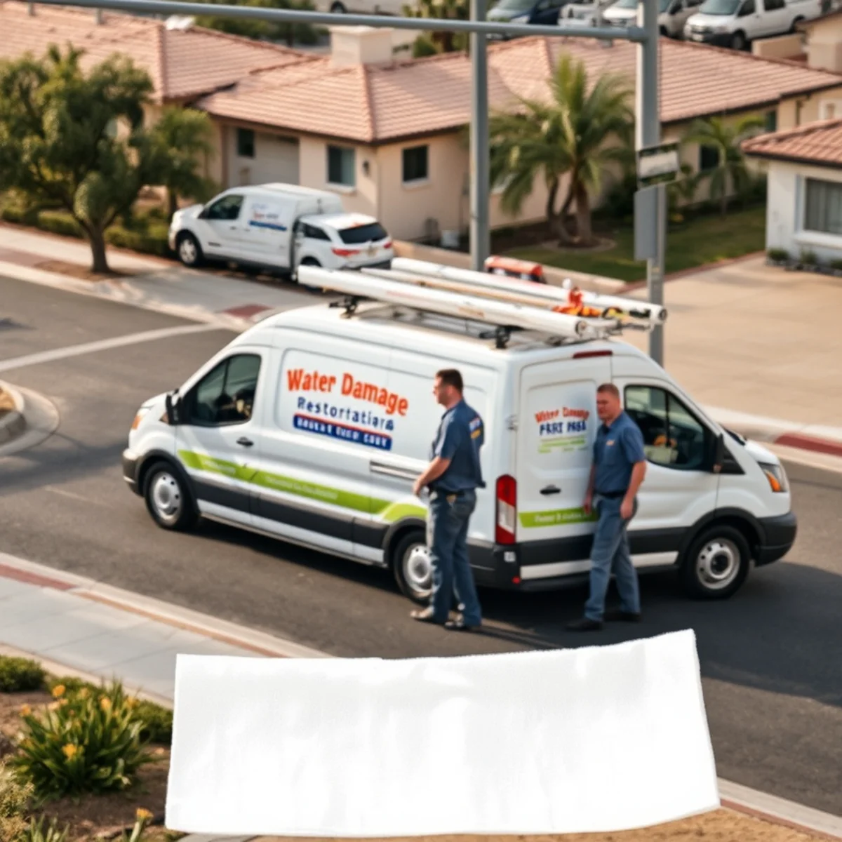 A Menifee street mixing 1960s retirement homes and new tracts, where aging pipes lead to water damage