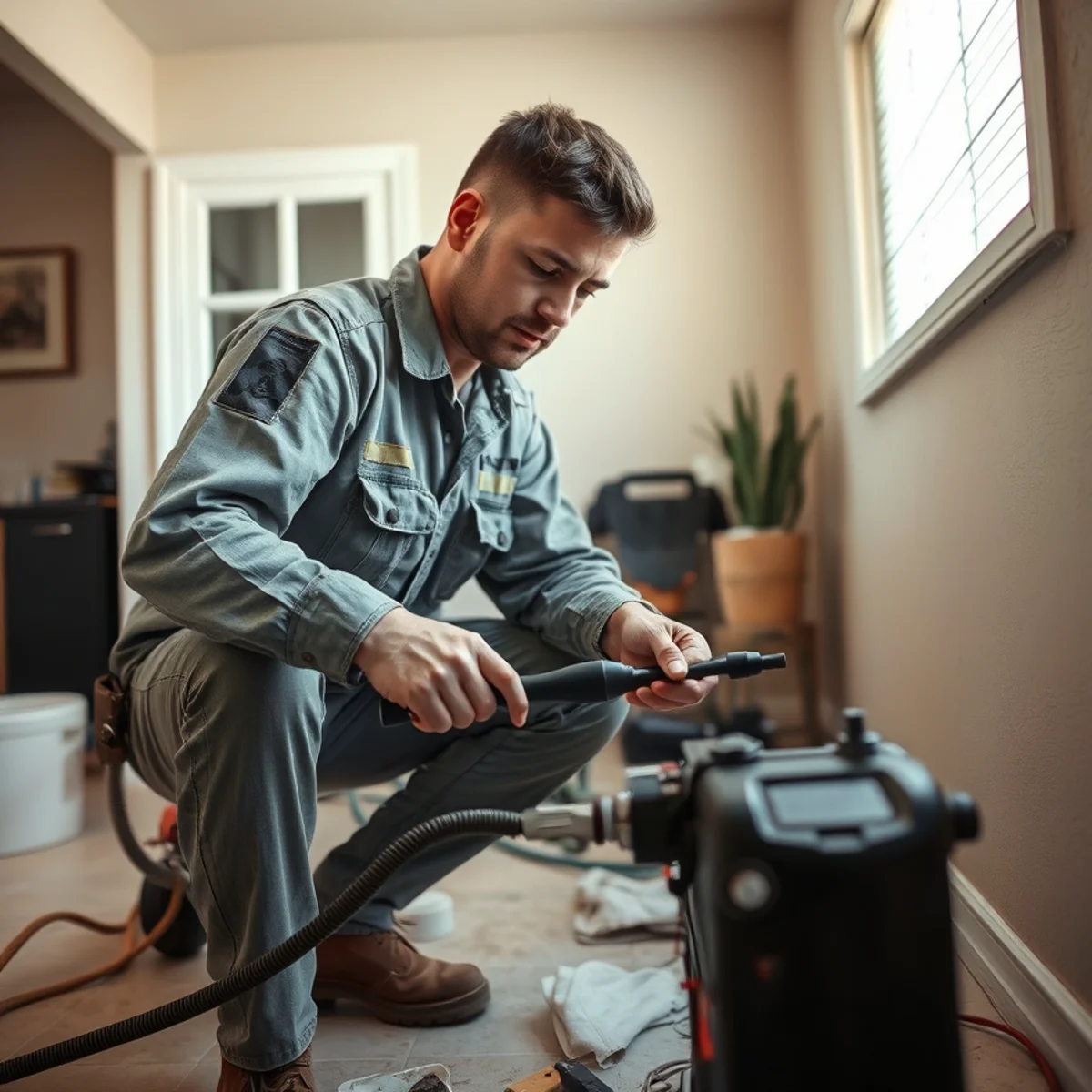 Slab Leak Restoration service in progress at a Murrieta, CA home