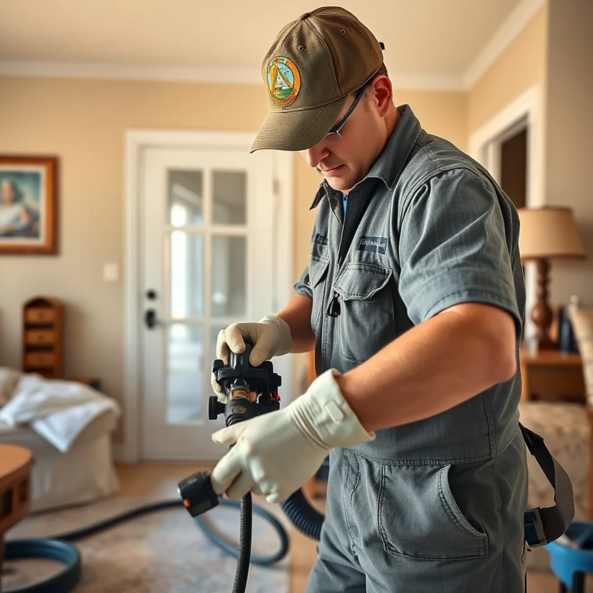 Storm Damage Cleanup service in progress at a Murrieta, CA home